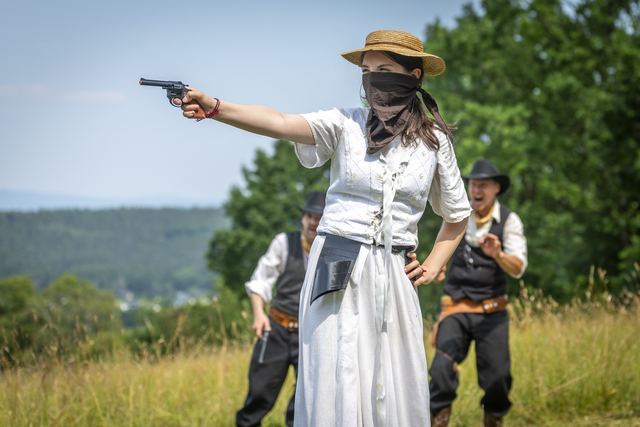 Szenenfoto „Das Geheimnis von Bielvalley“, SandsteinSpiele 2026, Foto 34